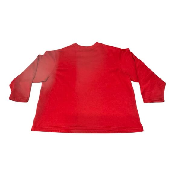 Vintage Nutcracker Red 1X Embroidered Santa Happy Holiday! Christmas Sweatshirt - Picture 12 of 12